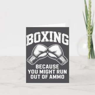 Boxer Funny Quote  Karte