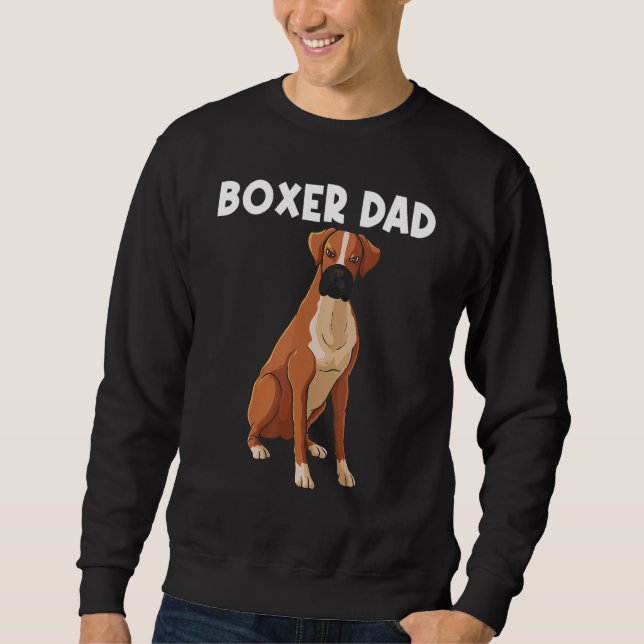 Boxer für Vater Pater Boxer Hunde Rasse Haustier Sweatshirt (Vorderseite)