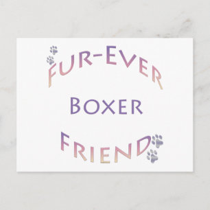 Boxer Furever Postkarte