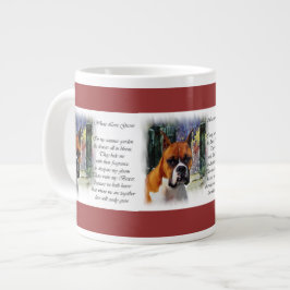 Boxer gibt, wo Liebe wächst Jumbo-Tasse