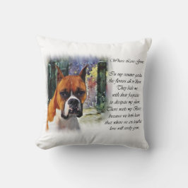 Boxer gibt, wo Liebe wächst Kissen
