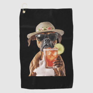 Boxer golfhandtuch