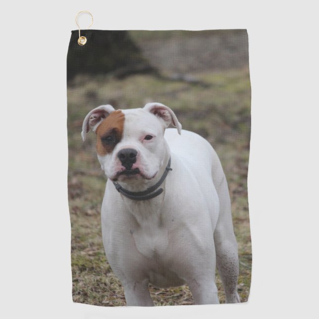 Boxer Golfhandtuch (Vorderseite)