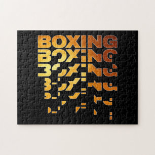 Boxer Grafik-Word-Kunst Puzzle