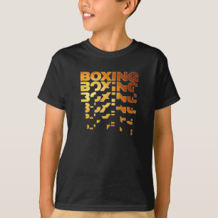 Boxer Grafik-Word-Kunst T-Shirt