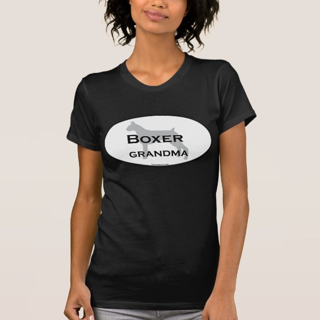 Boxer-Großmutter T-Shirt (Vorderseite)