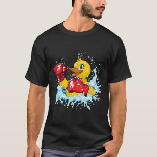 Boxer-Gummiente mit Boxhandschuhen Kickboxen Fu T-Shirt