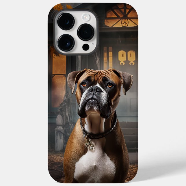 Boxer Halloween Beängstigend Case-Mate iPhone Hülle (Rückseite)