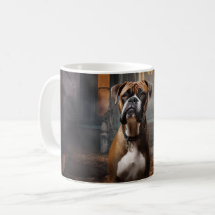 Boxer Halloween Beängstigend Kaffeetasse