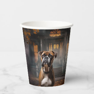 Boxer Halloween Beängstigend Pappbecher