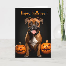 Boxer Halloween Karte