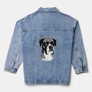 Boxer Happy Face Denim Jacket Jeansjacke