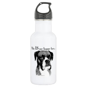 Boxer Happy Face Edelstahlflasche