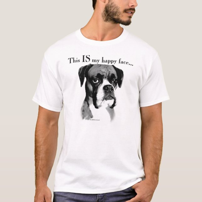 Boxer Happy Face T-Shirt (Vorderseite)