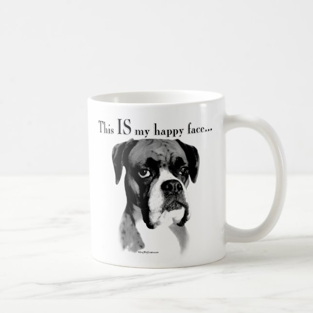Boxer Happy Face Tasse (Rechts)