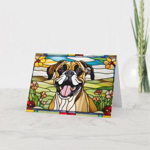 Boxer Hartglas Karte