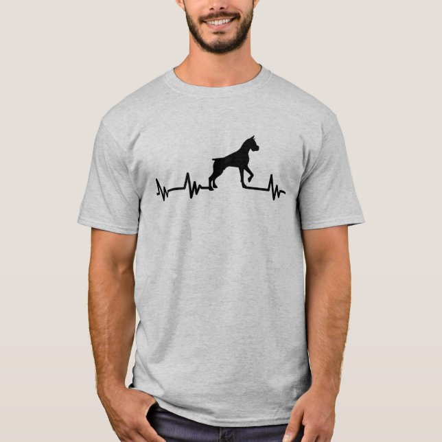 Boxer Heartbeat T-Shirt (Vorderseite)