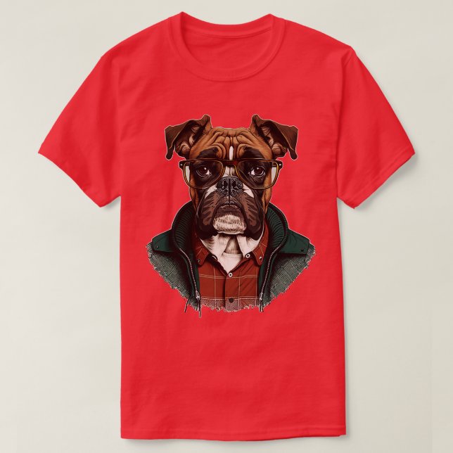 Boxer Hipster T-Shirt (Design vorne)