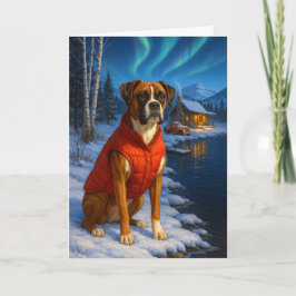 Boxer Holiday Card Feiertagskarte