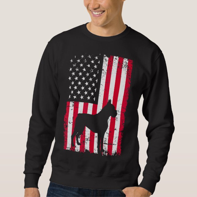 Boxer Hund 3 Sweatshirt (Vorderseite)