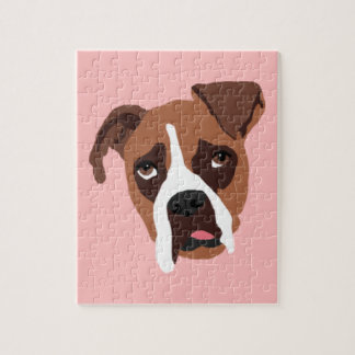 Boxer-Hund 8" x 10" Puzzlespiel mit Geschenkboxen Puzzle