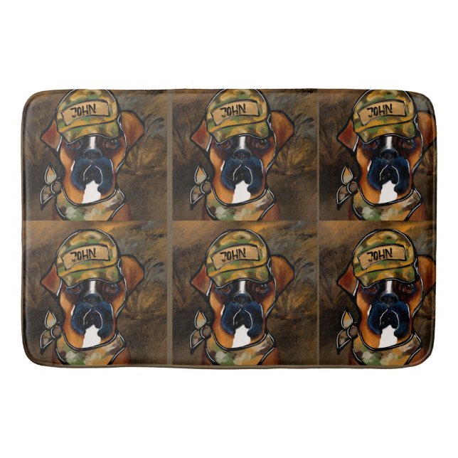 Boxer Hund Badematte (Vorderseite)