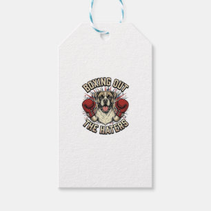 Boxer-Hund boxt die Hasser aus Lustiges T-Shirt De Geschenkanhänger