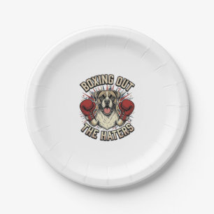 Boxer-Hund boxt die Hasser aus Lustiges T-Shirt De Pappteller