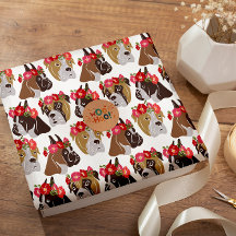 Boxer Hund Cartoon farblos, nahtlos