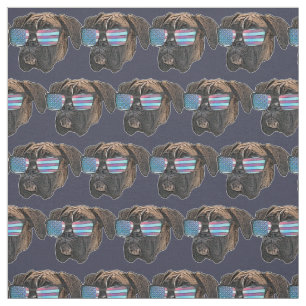 Boxer Hund Custom Fabric Stoff