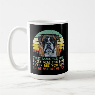 Boxer Hund Funny Mama Vater Jeden Snack, den Sie m Kaffeetasse