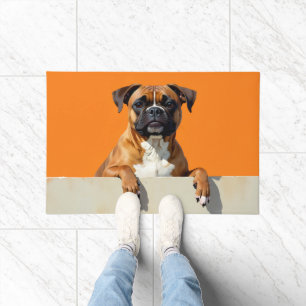 Boxer Hund Fußmatte Kunst