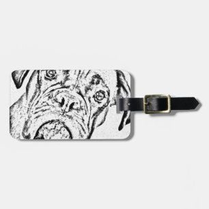 Boxer-Hund Gepäckanhänger