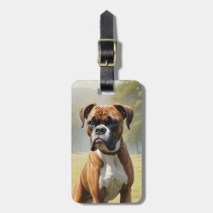 Boxer-Hund-Gepäckanhänger Gepäckanhänger