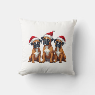 Boxer-Hund hässlicher Sweater Weihnachtslicht Xmas Kissen