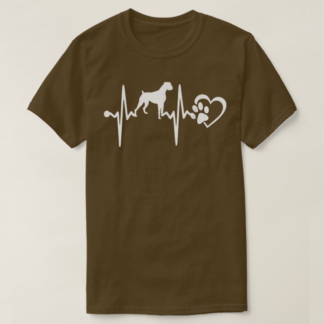 BOXER HUND HEARTBEAT T-Shirt (Design vorne)