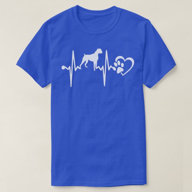 BOXER HUND HEARTBEAT T-Shirt (Design vorne)