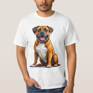 Boxer-Hund-Illustration, Geschenk für Hunde-Liebha T-Shirt