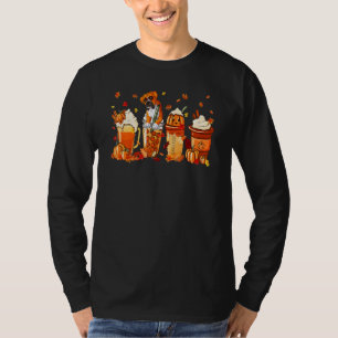 Boxer-Hund Kaffee-Getränk Pumpkin Spice Latte Herb T-Shirt