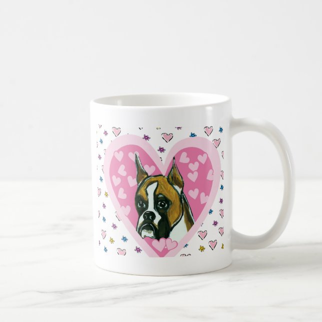 Boxer Hund Kaffeetasse (Rechts)