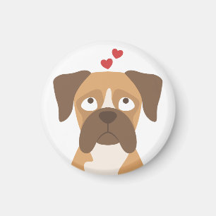Boxer-Hund-Magnet, Boxer-Hund-Geschenk, Geschenk f Magnet