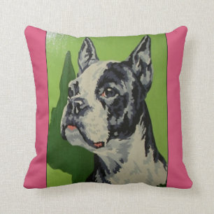 Boxer-Hund Malen-nach-Zahlen Vintage-Kissen Kissen