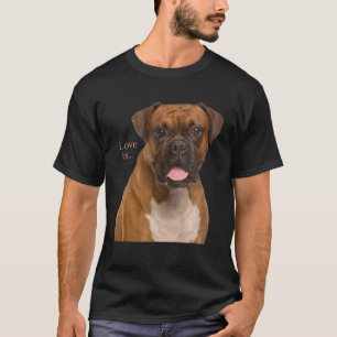 Boxer Hund Mama Vater Liebe Welpen Hunde Männer T-Shirt