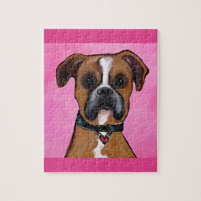 Boxer Hund Puzzle (Vertikal)
