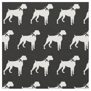 Boxer Hund Silhouette Haustier Stoff