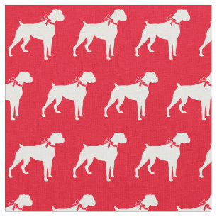 Boxer Hund Silhouette Pet Red Stoff