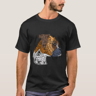 Boxer-Hund Skizze Kunst T-Shirt