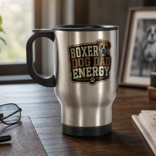 Boxer-Hund-Vater-Energy-Isolierte-Tumbler Reisebecher