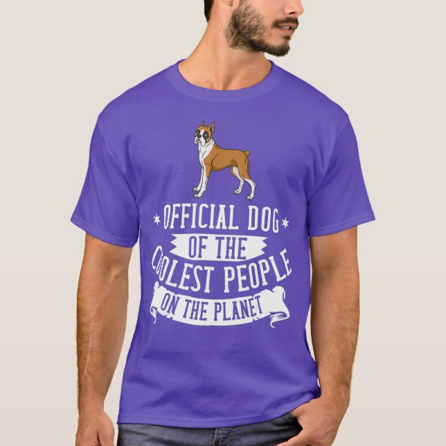 Boxer Hund Welpen Eigentümer Lover T-Shirt (Vorderseite)