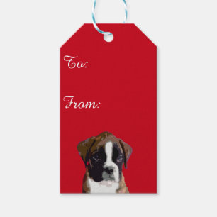 Boxer-Hündchen Geschenkanhänger